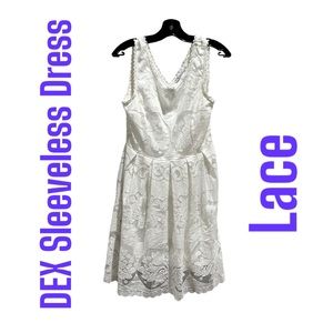 DEX Med Lace Sleeveless Dress. This is a boutique brand. Lined. Above th…